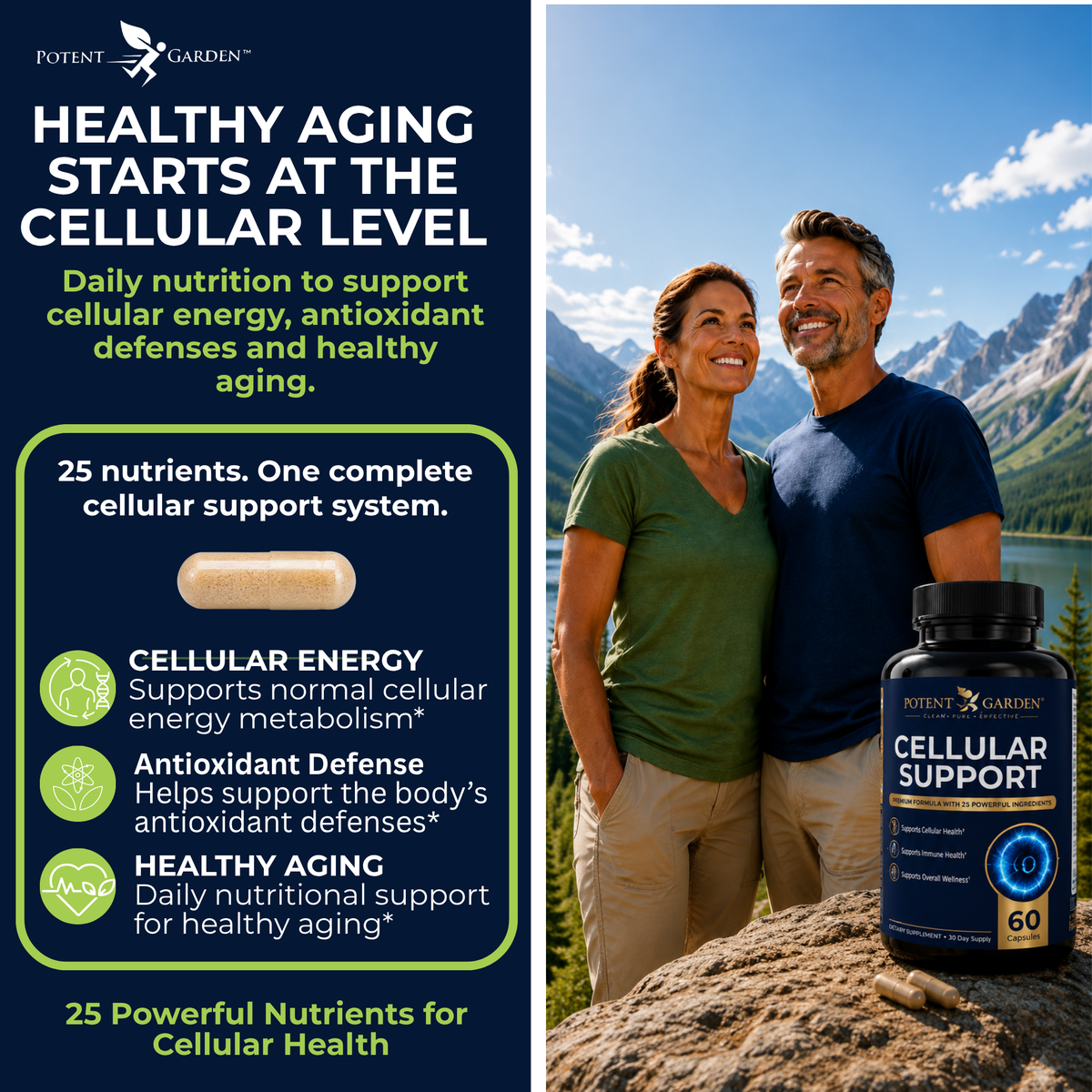 Cellular Support Supplement | Potent Garden