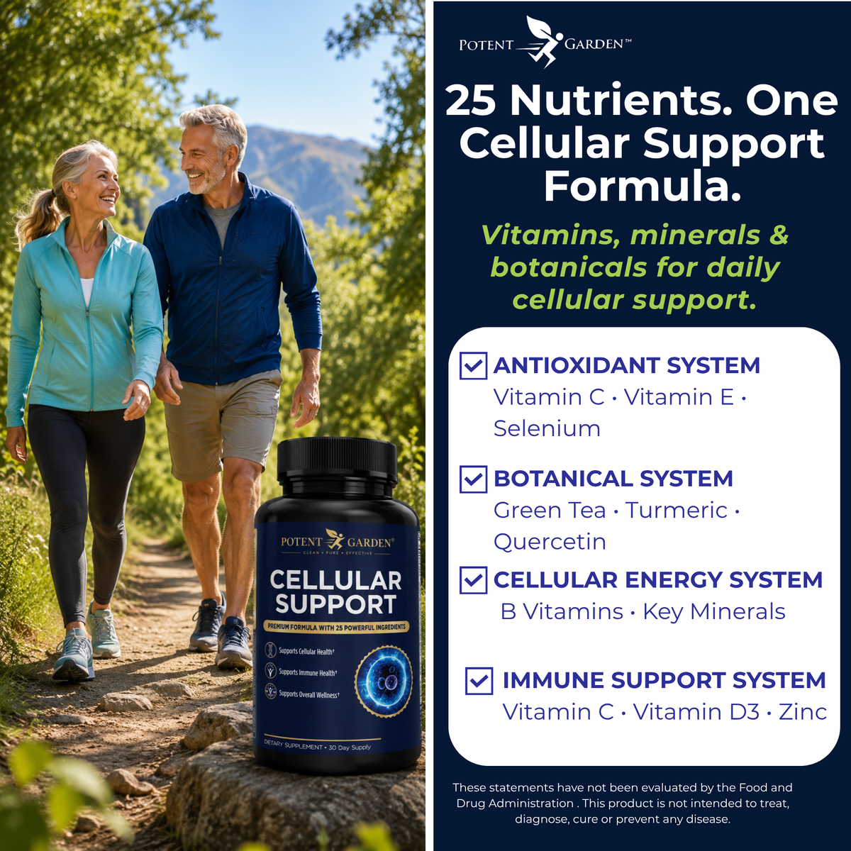 Cellular Support Supplement | Potent Garden