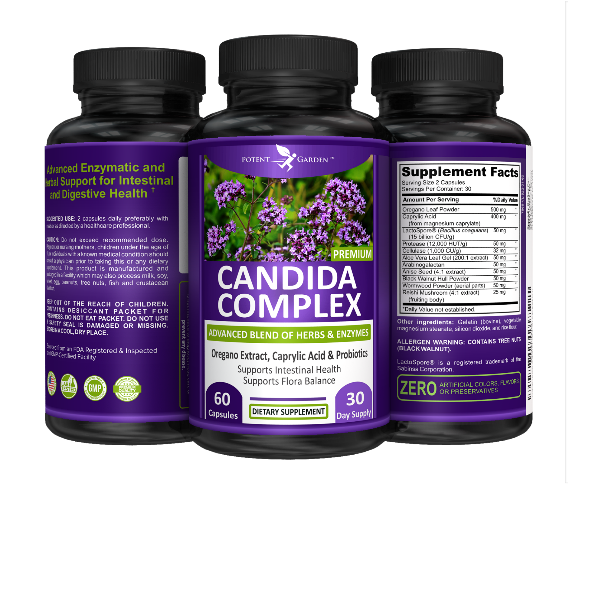 Candida Complex Supplement | Potent Garden