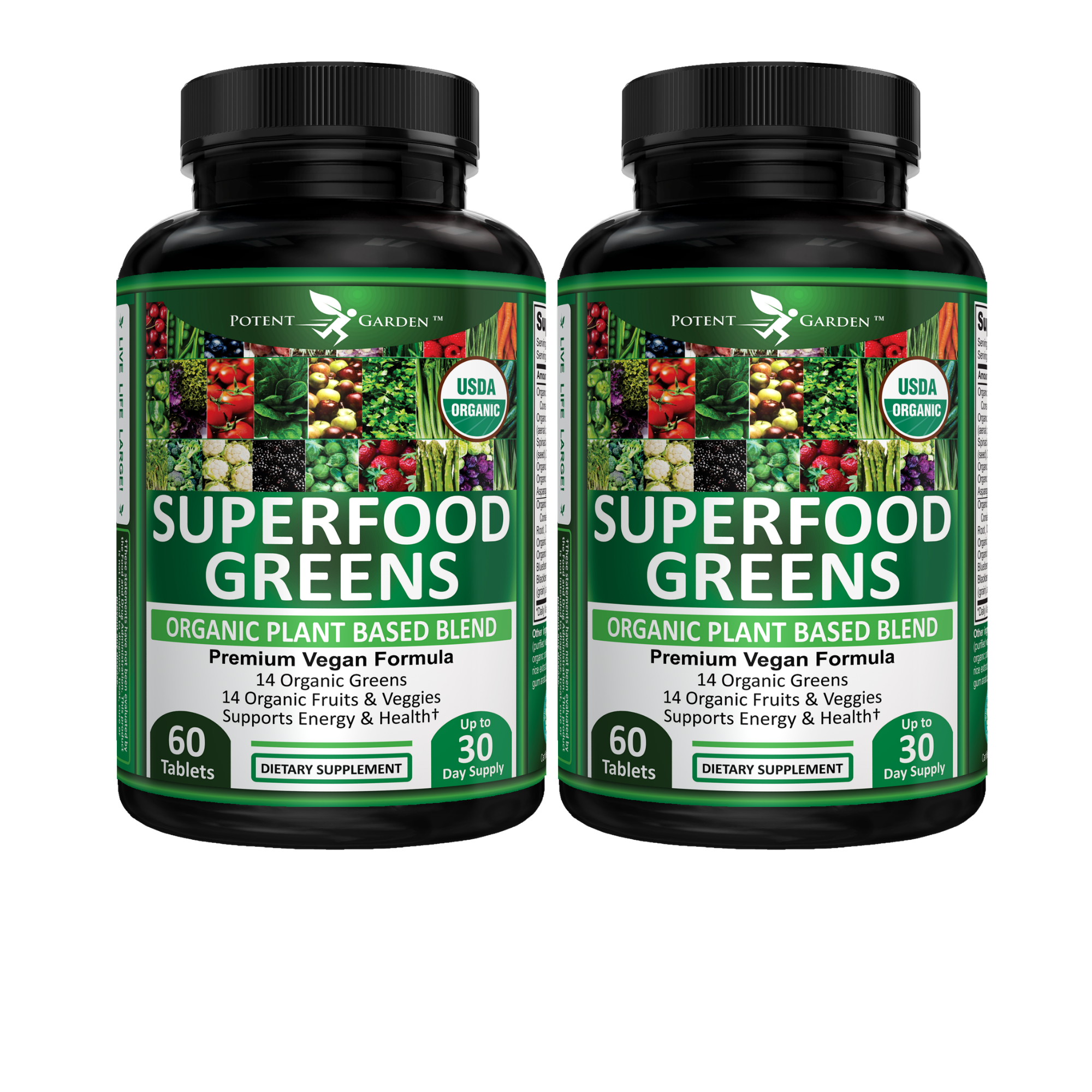 Organic Greens 2-Pack | Potent Garden