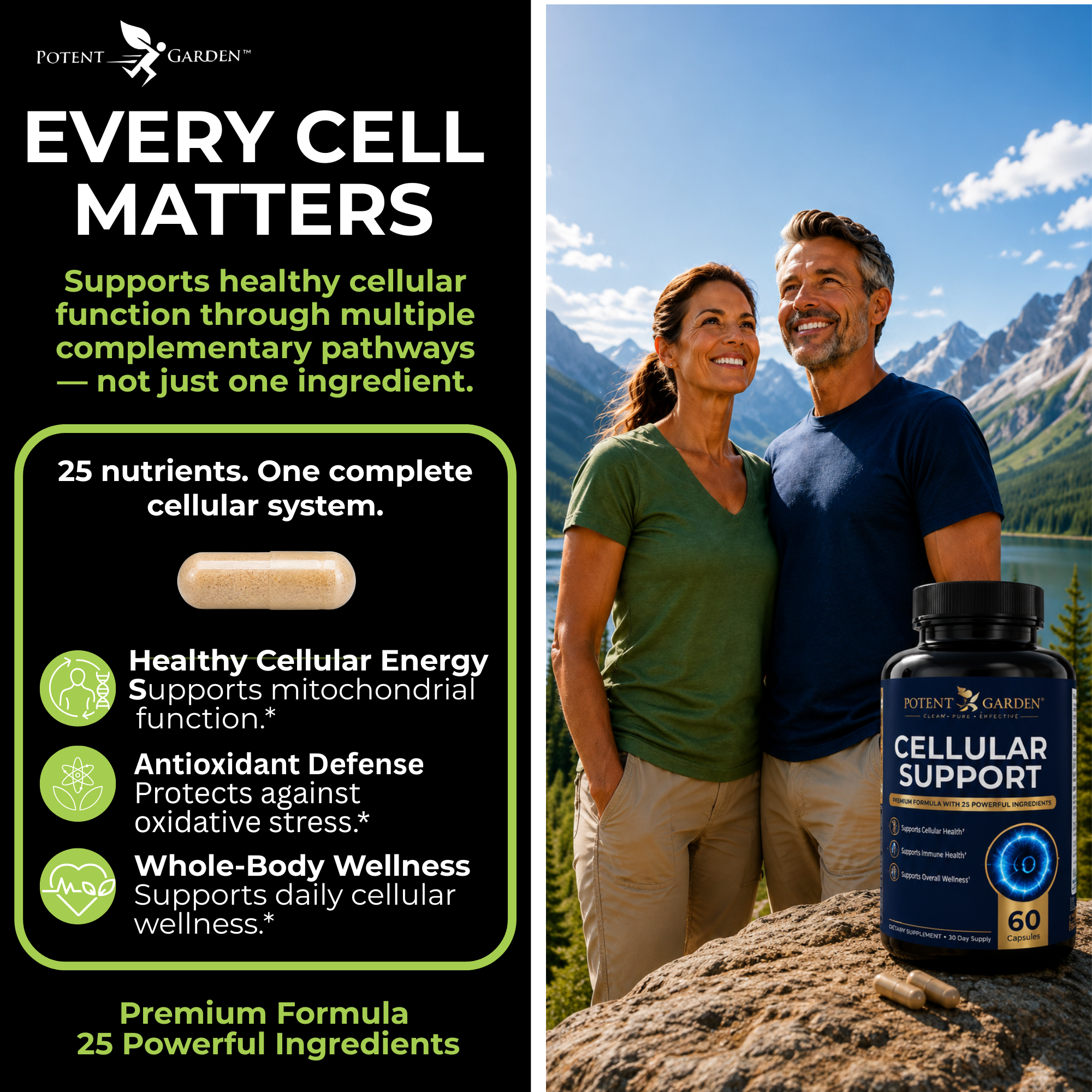 Cellular Support Supplement | Potent Garden