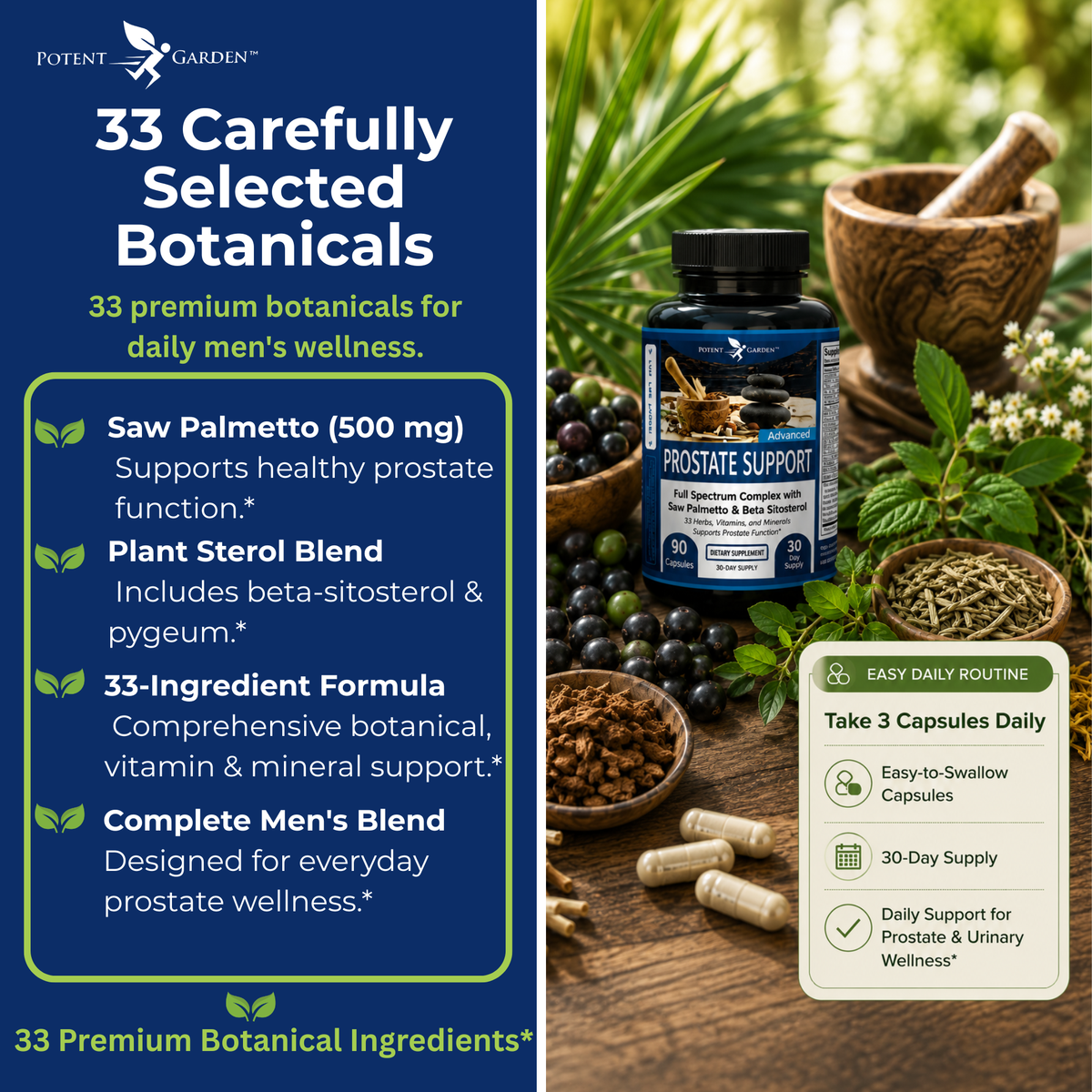 Prostate Support Supplement | Potent Garden