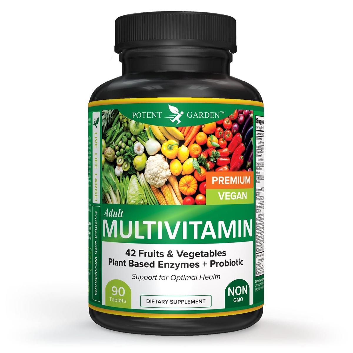 Potent Garden supplement PREMIUM WHOLE FOOD MULTIVITAMIN, VEGAN
