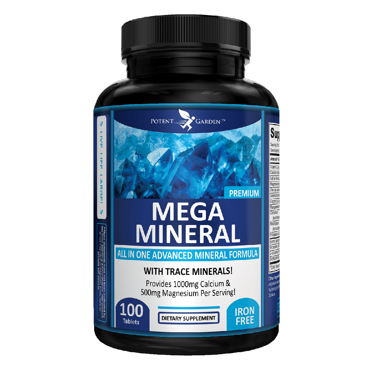 Potent Garden supplement PREMIUM MEGA MINERAL, 100 TABS