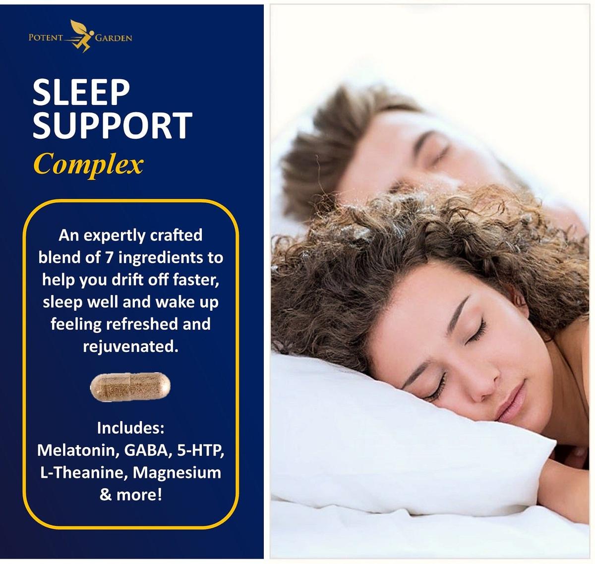 Potent Garden supplement PREMIUM NATURAL SLEEP AID, 60 VEG CAPS