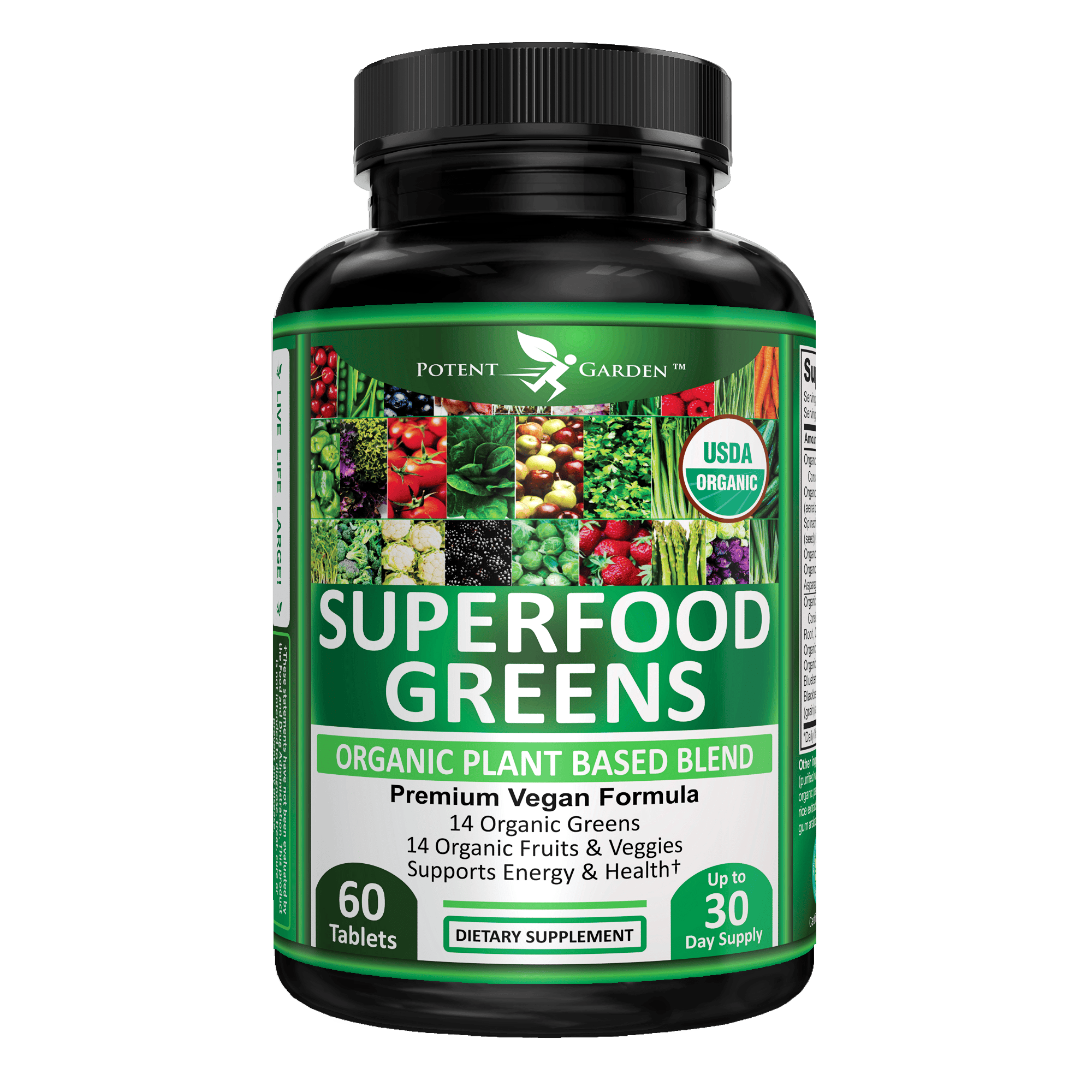 Potent Garden supplement Organic Superfood Greens | Potent Garden