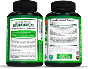Potent Garden supplement PREMIUM ORGANIC SUPER GREEN, FRUITS & VEGGIES