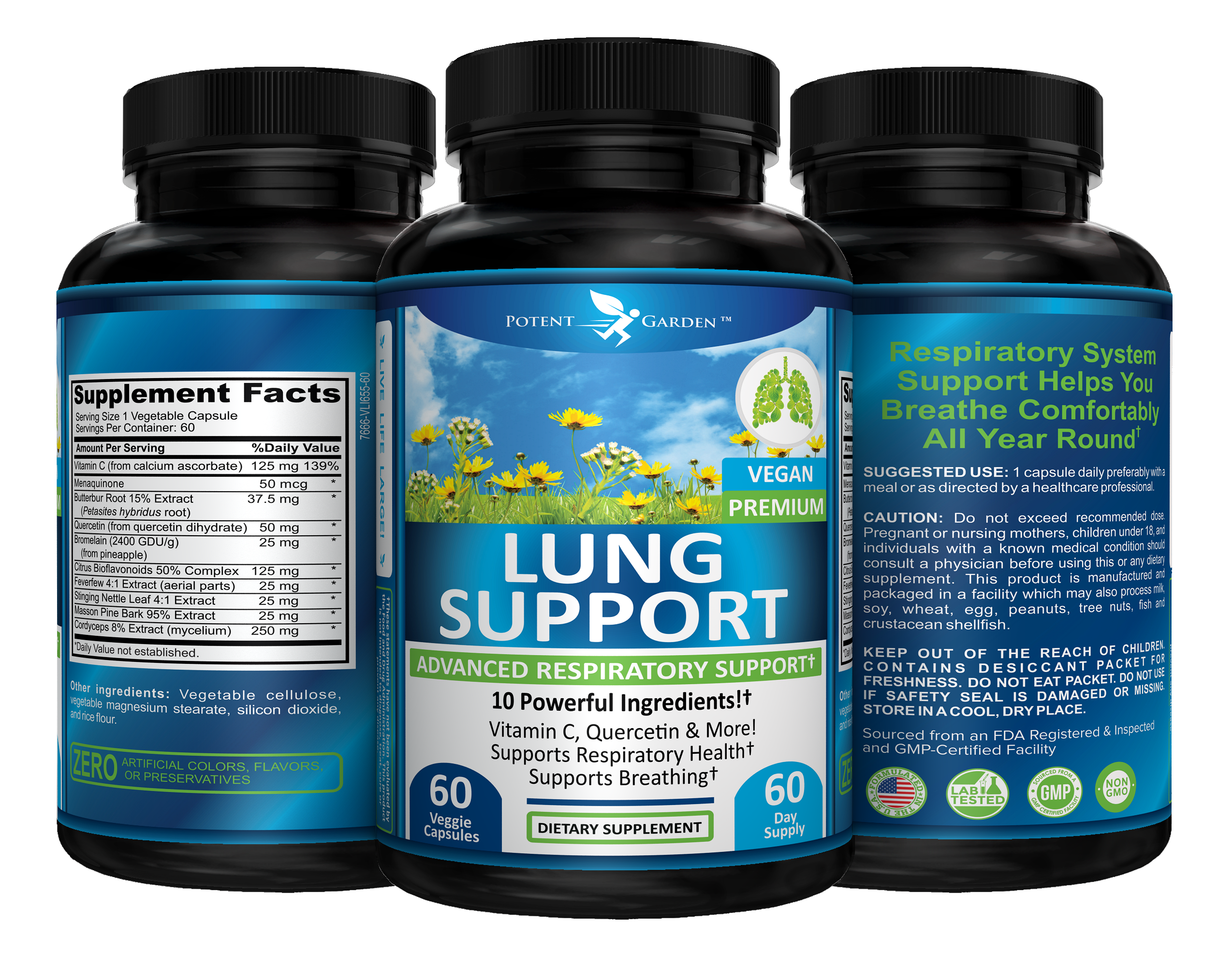 Lung Support Supplement | Potent Garden