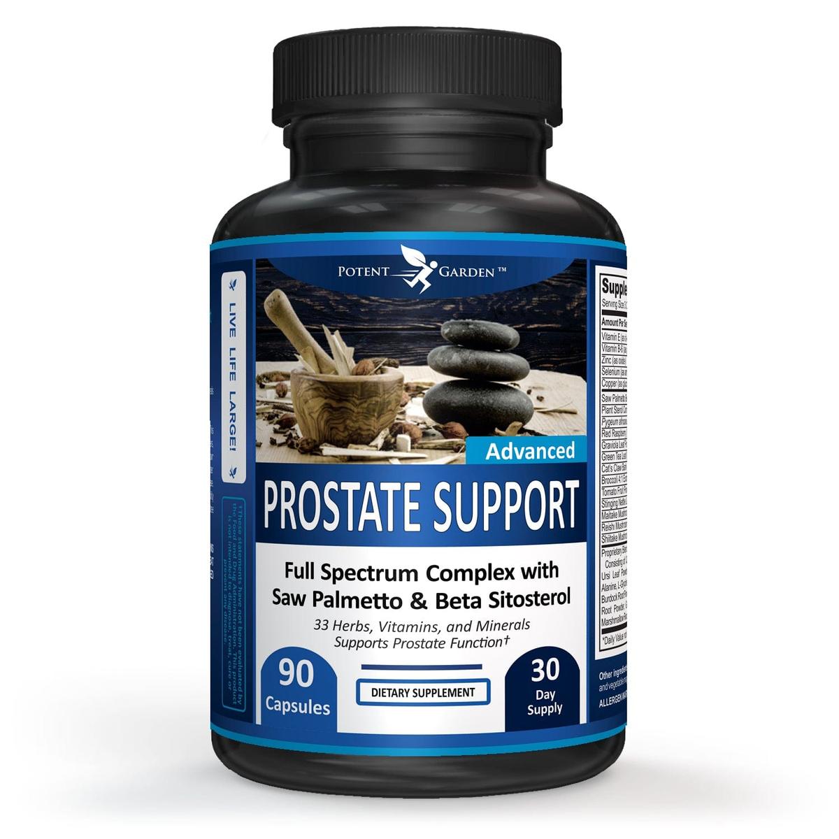 Potent Gaeden supplement PREMIUM PROSTATE SUPPLEMENT FOR MEN (33 POTENT HERBS + SAW PALMETTO), 90 CAPS
