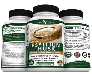 Potent Garden supplement PREMIUM PSYLLIUM HUSK, 240 CAPS