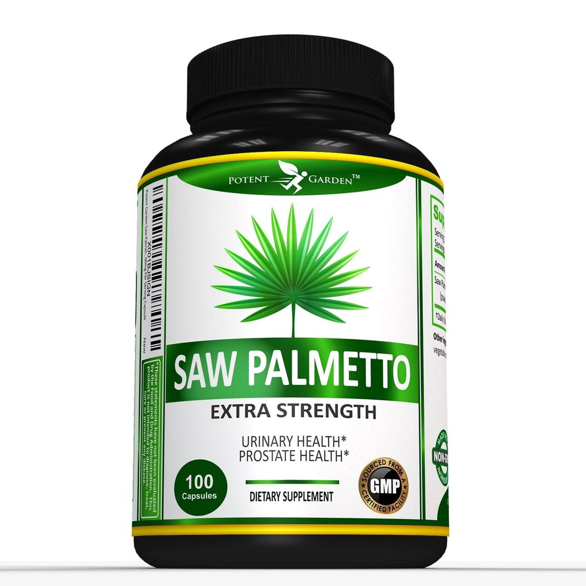 Potent Garden supplement PREMIUM SAW PALMETTO FOR MEN, 500MG