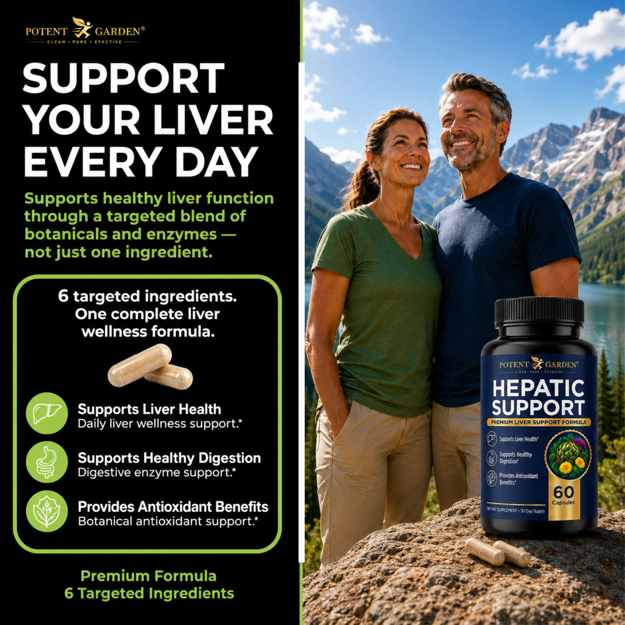 Hepatic Support Liver Supplement | Potent Garden
