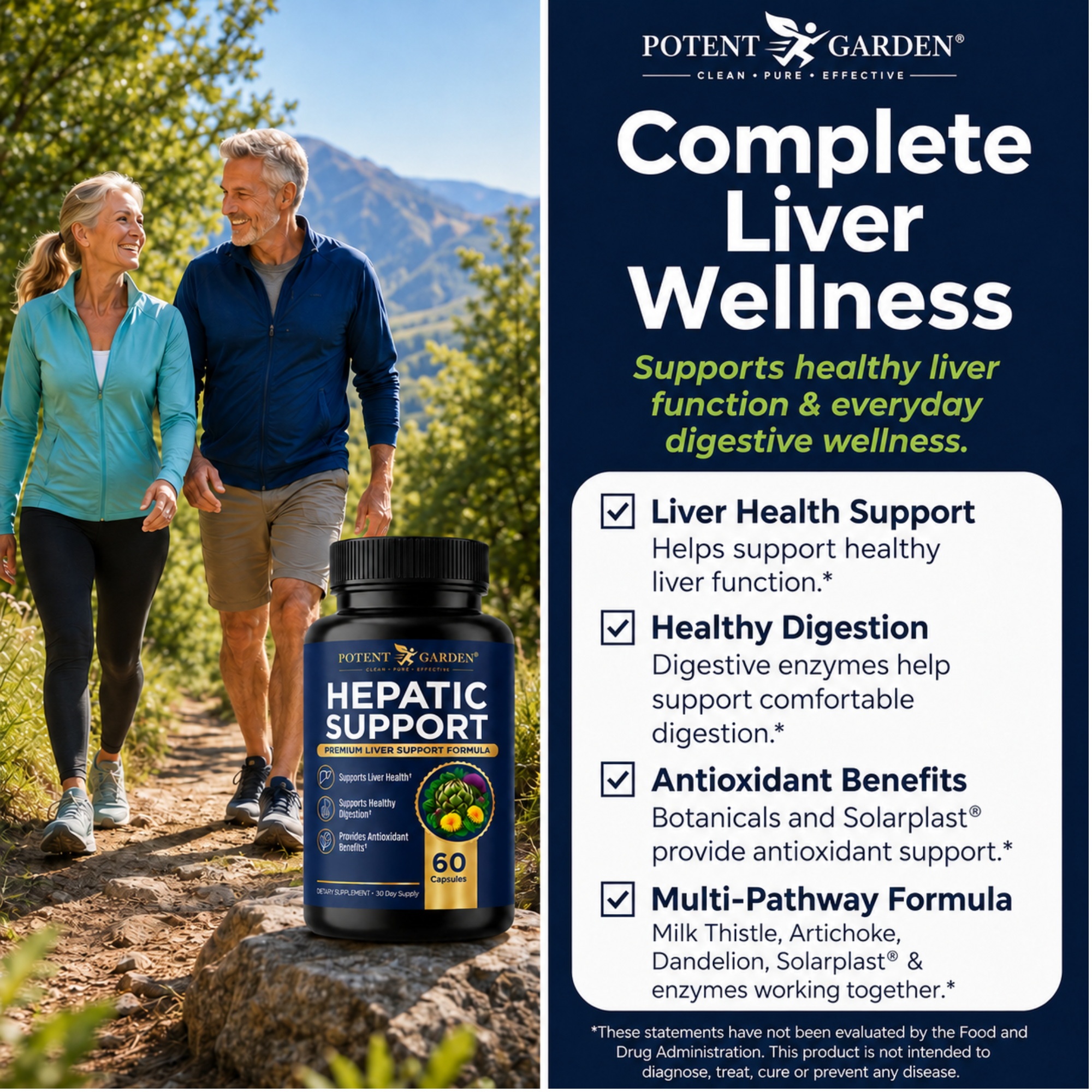 Hepatic Support Liver Supplement | Potent Garden