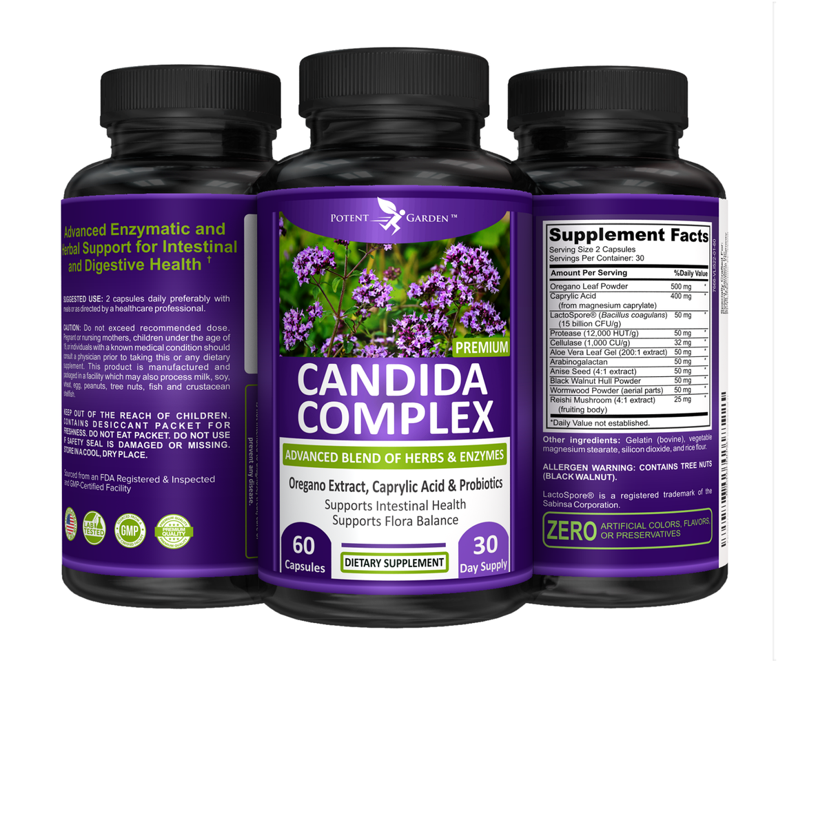 Candida Complex Supplement | Potent Garden