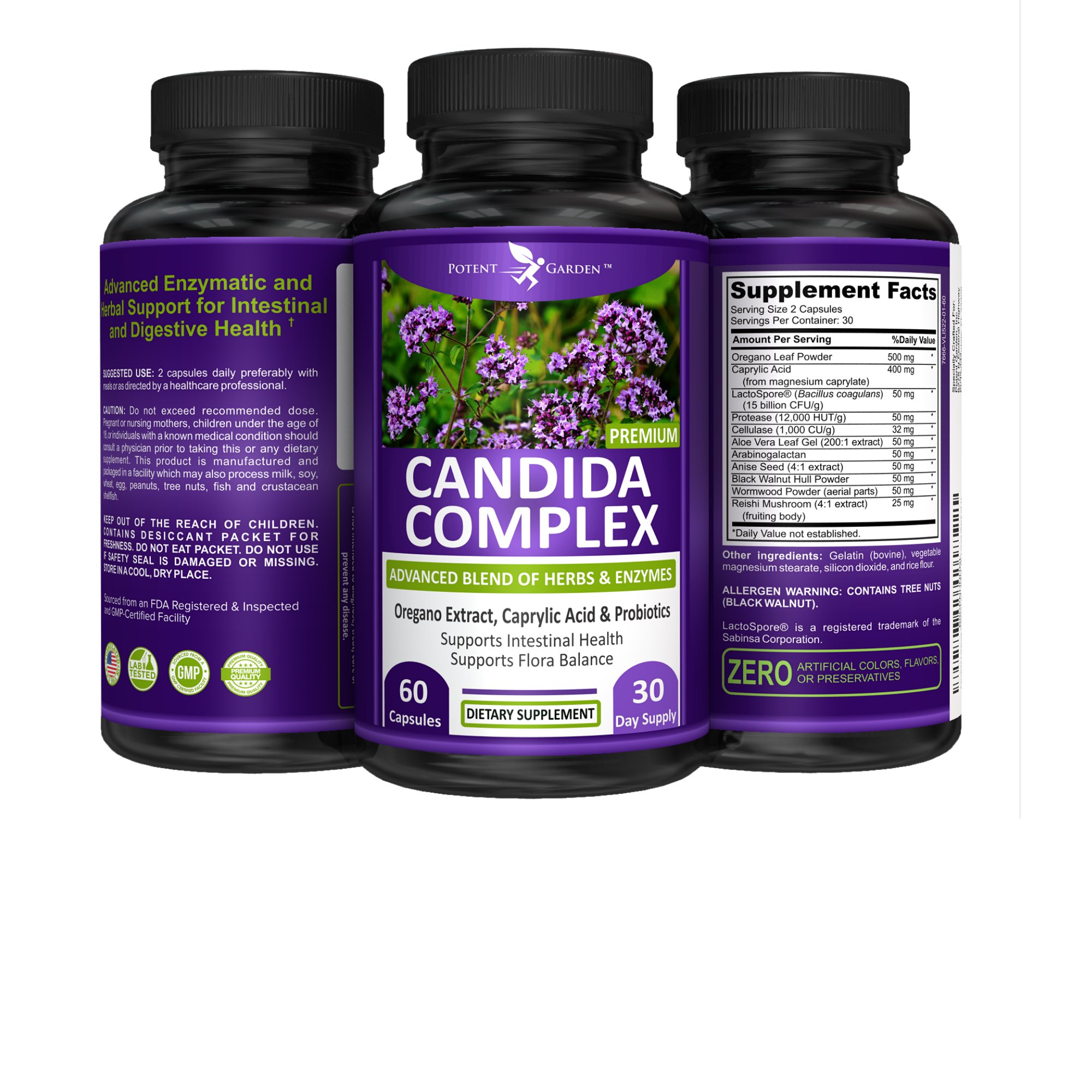 Candida Complex Supplement | Potent Garden