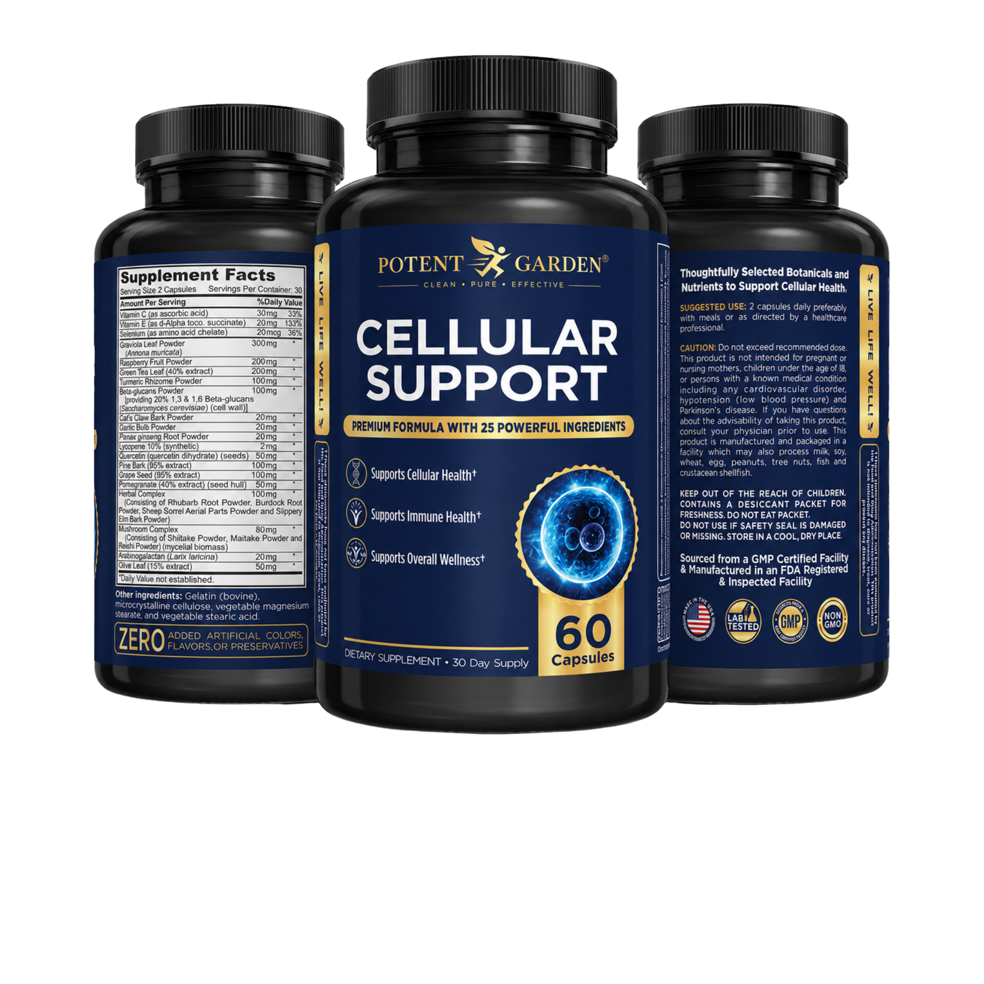 Cellular Support Supplement | Potent Garden