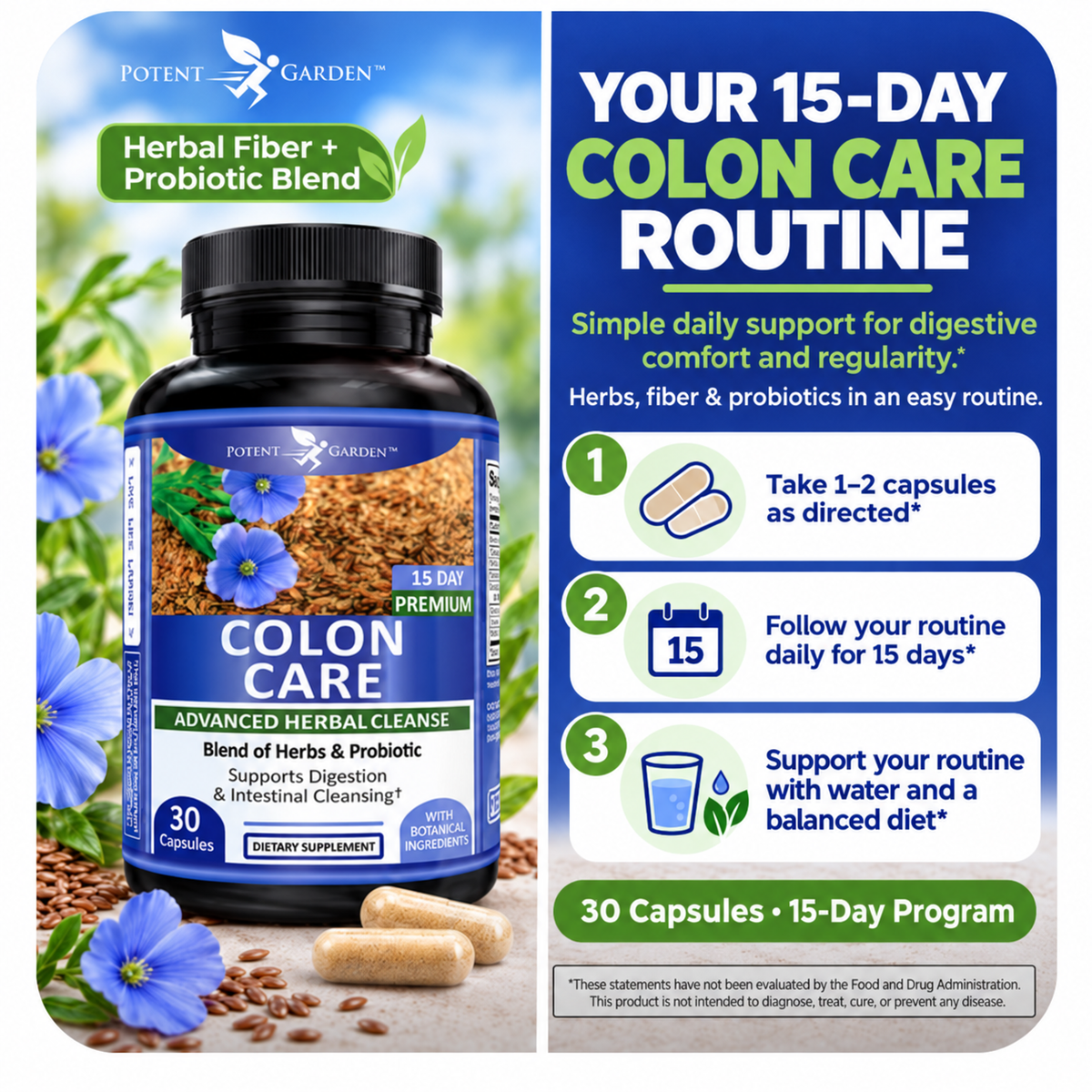 Colon Cleanse Supplement | Potent Garden
