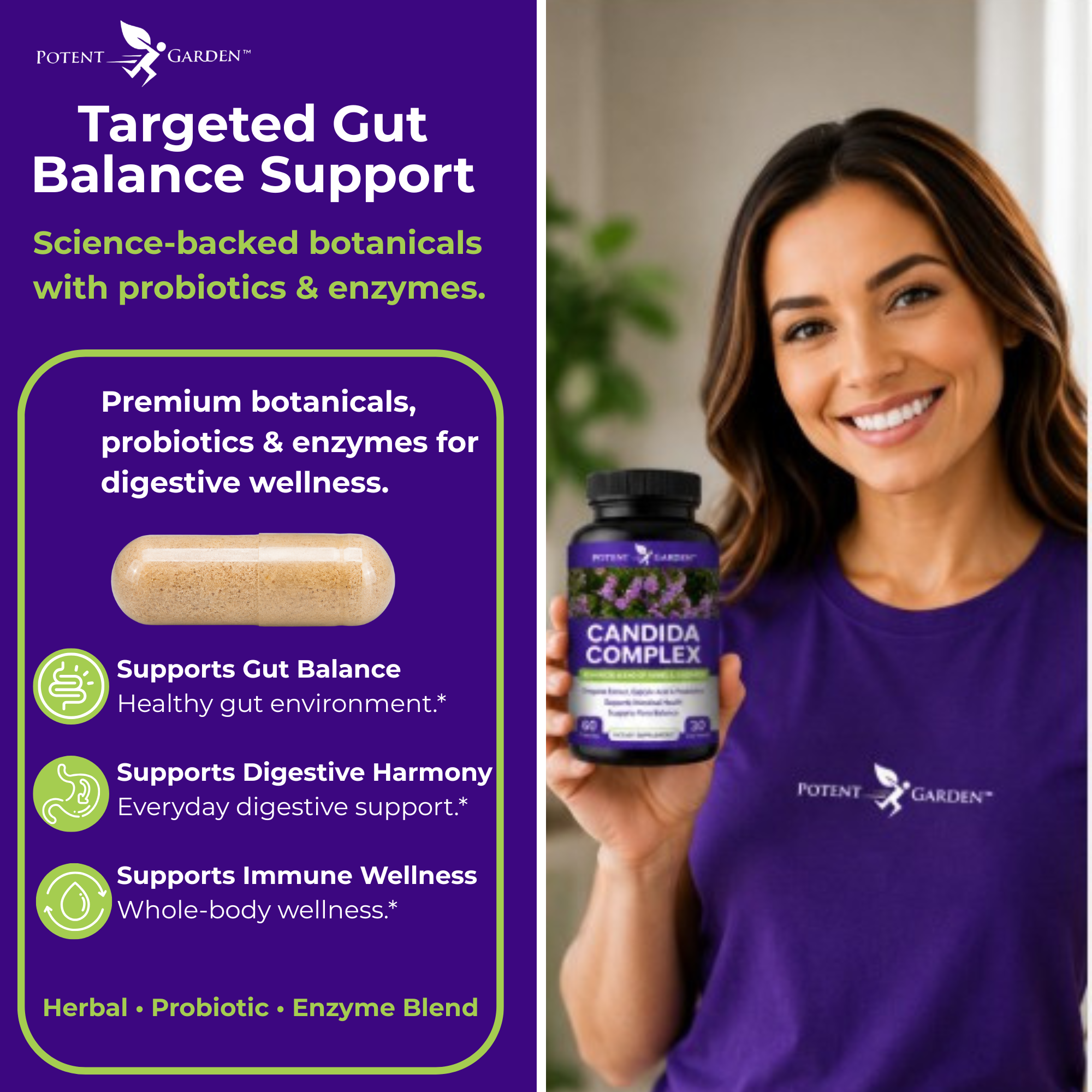 Candida Complex Supplement | Potent Garden