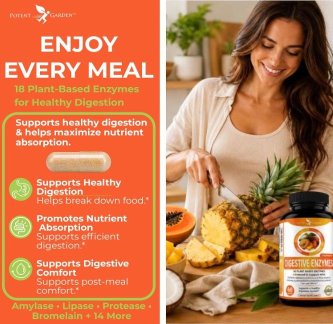 Digestive Enzymes Supplement | Potent Garden
