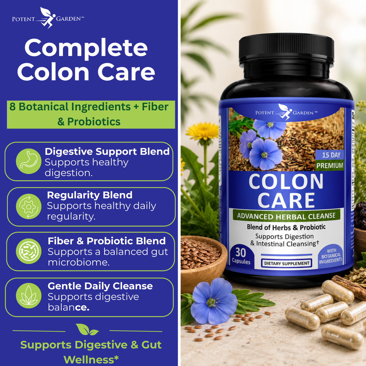 Colon Cleanse Supplement | Potent Garden