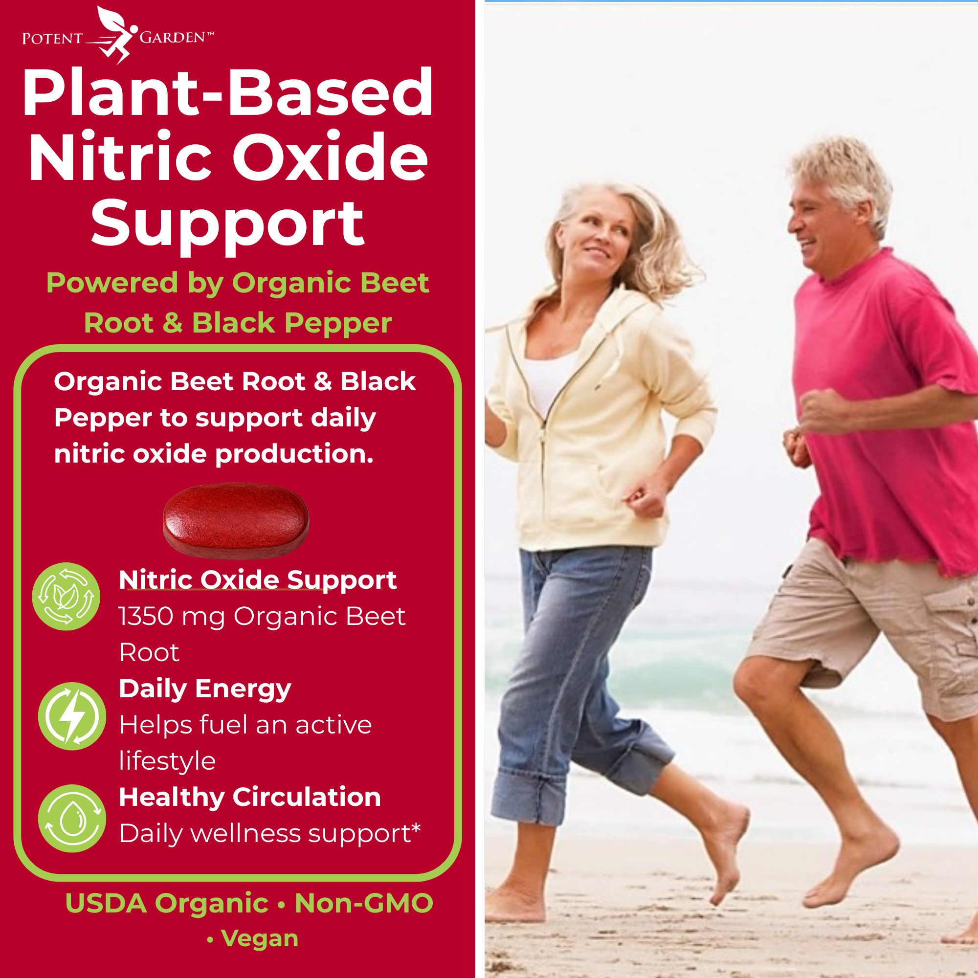 Organic Beetroot Capsules | Potent Garden