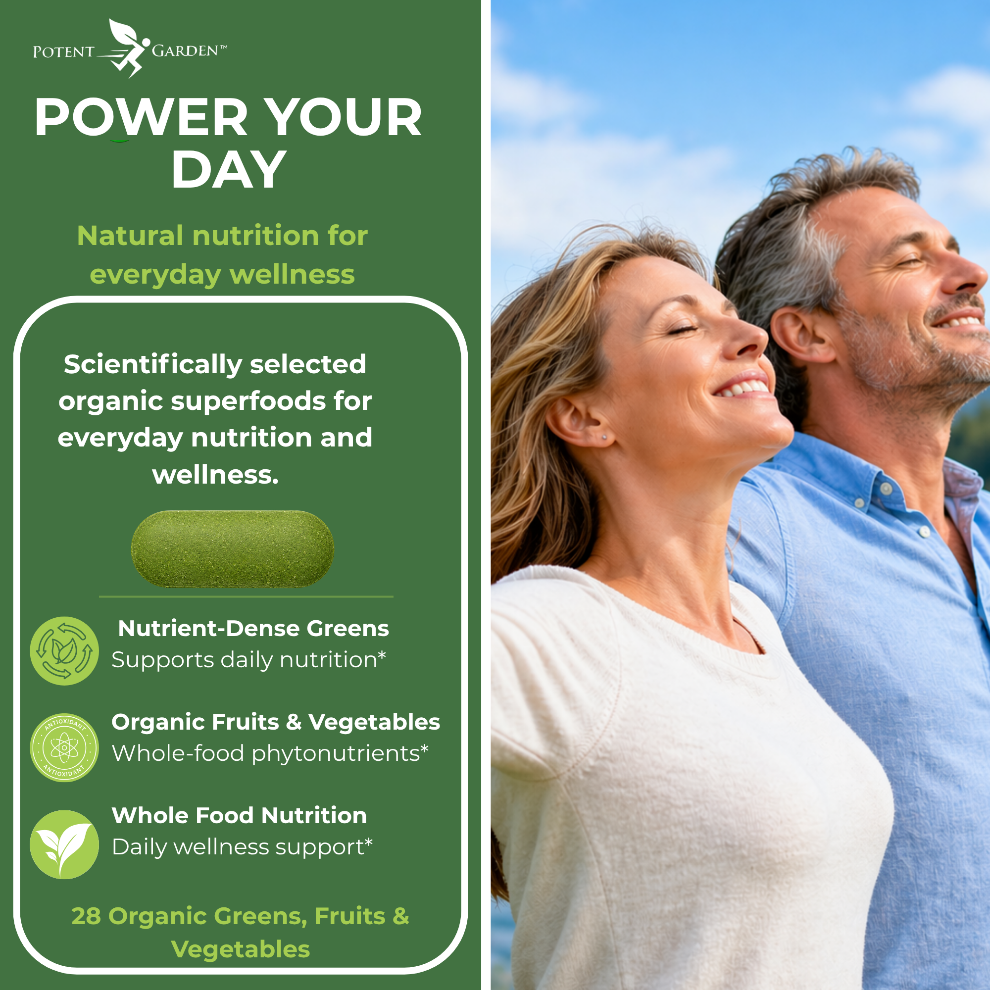 Organic Superfood Greens | Potent Garden