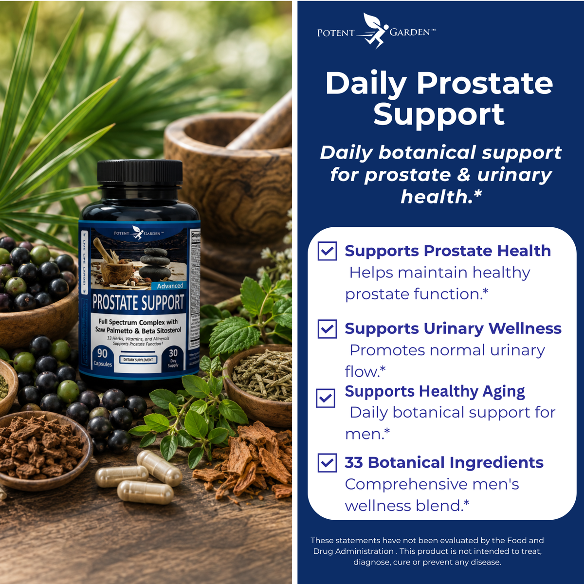 Prostate Support Supplement | Potent Garden