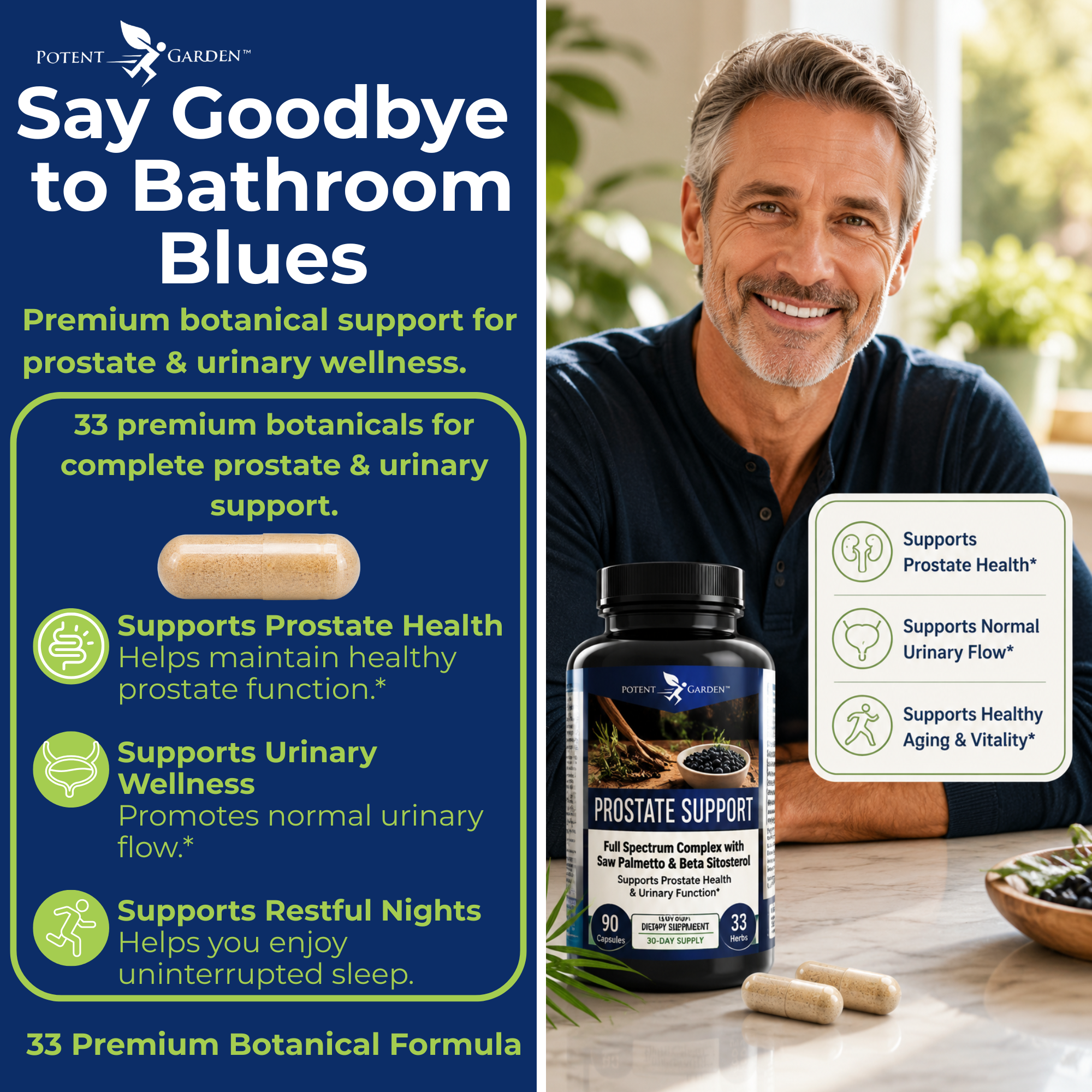 Prostate Support Supplement | Potent Garden