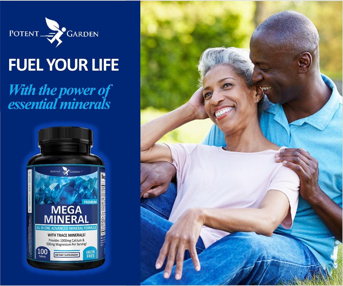 Potent Garden supplement PREMIUM MEGA MINERAL, 100 TABS