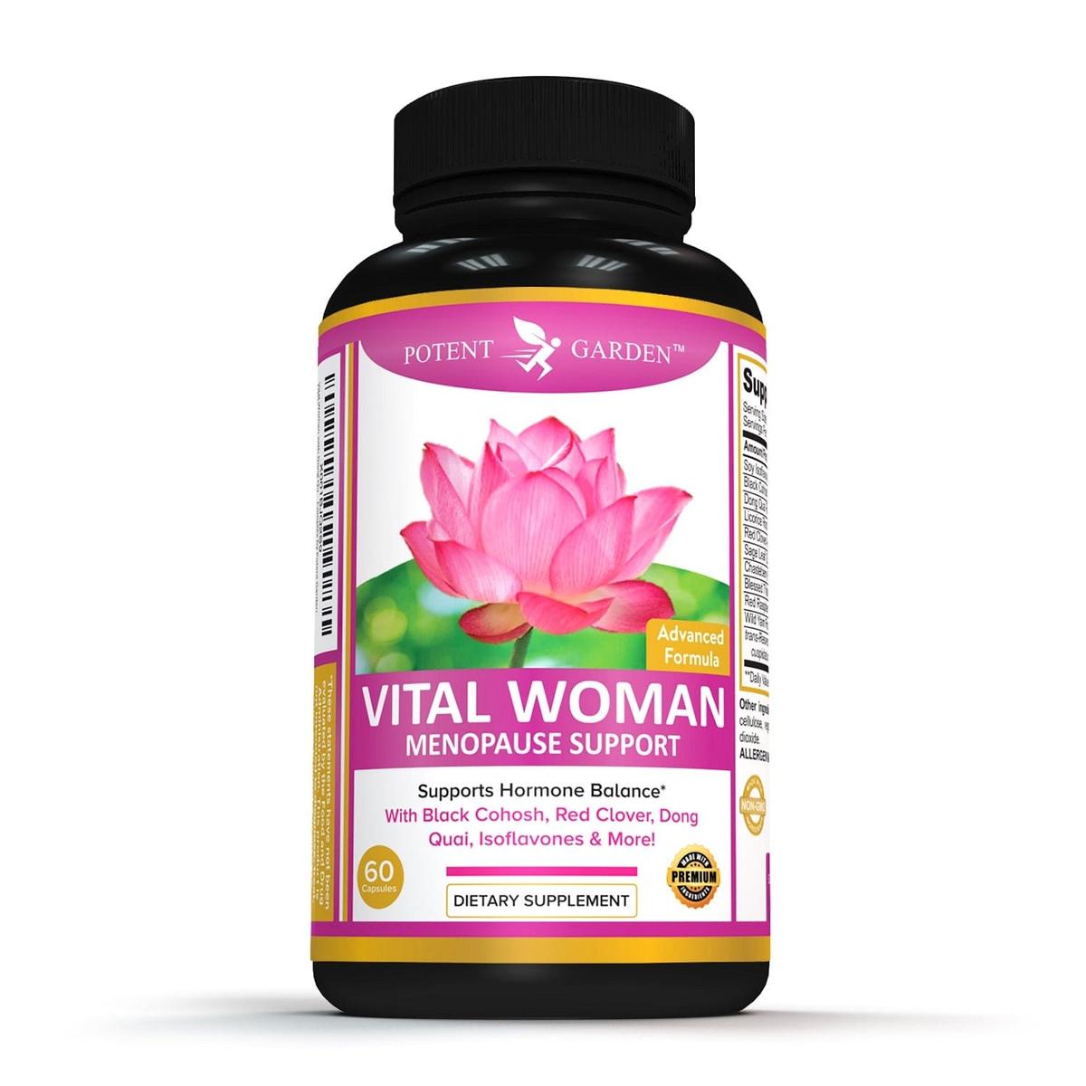 Potent Garden supplement PREMIUM ADVANCED MENOPAUSE SUPPORT FOR WOMEN, 60 CAPS