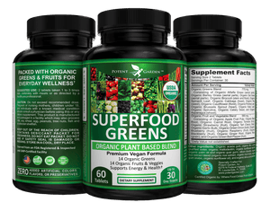 Potent Garden supplement Organic Superfood Greens | Potent Garden