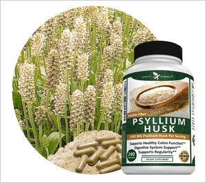 Potent Garden supplement PREMIUM PSYLLIUM HUSK, 240 CAPS